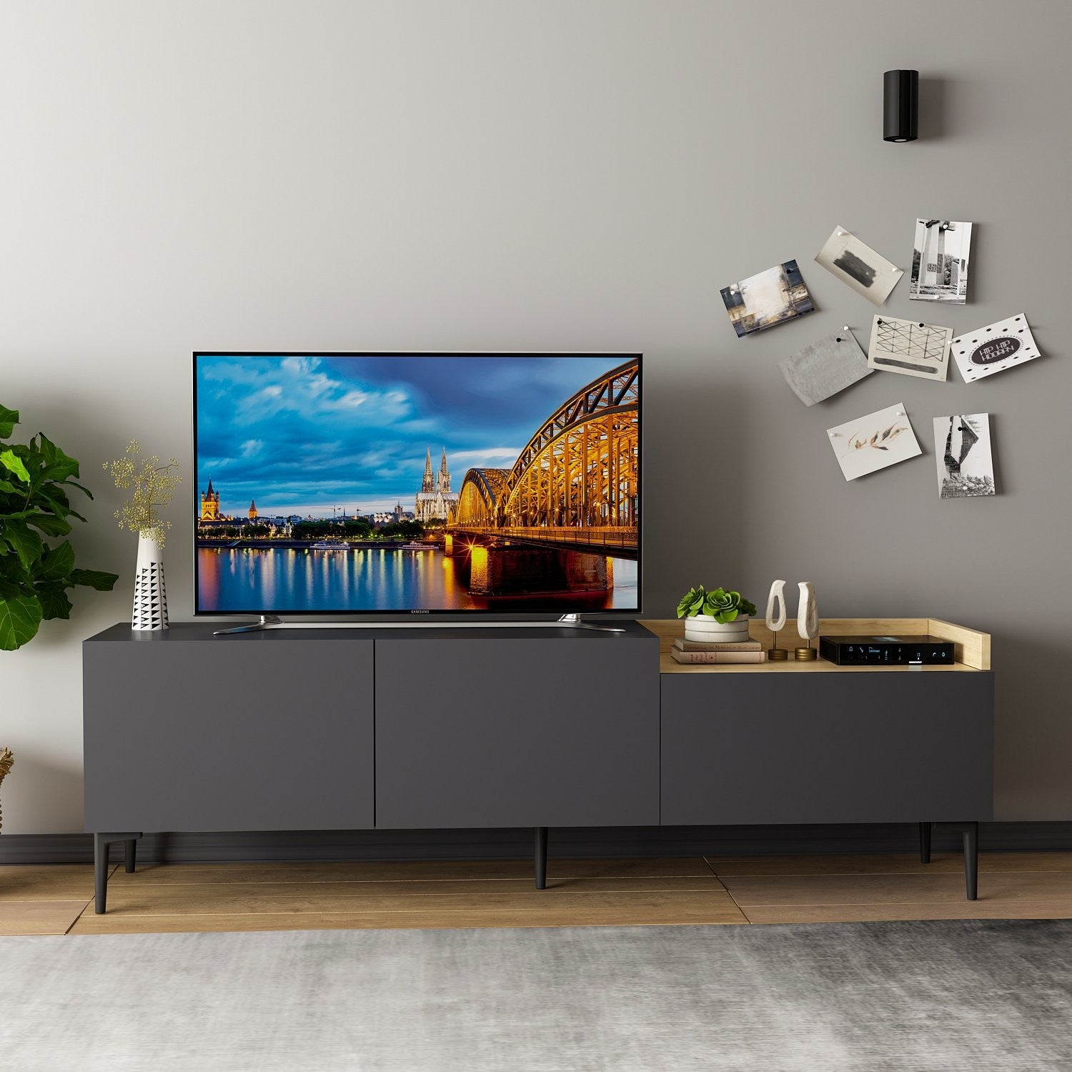 Meuble TV Mia - Anthracite