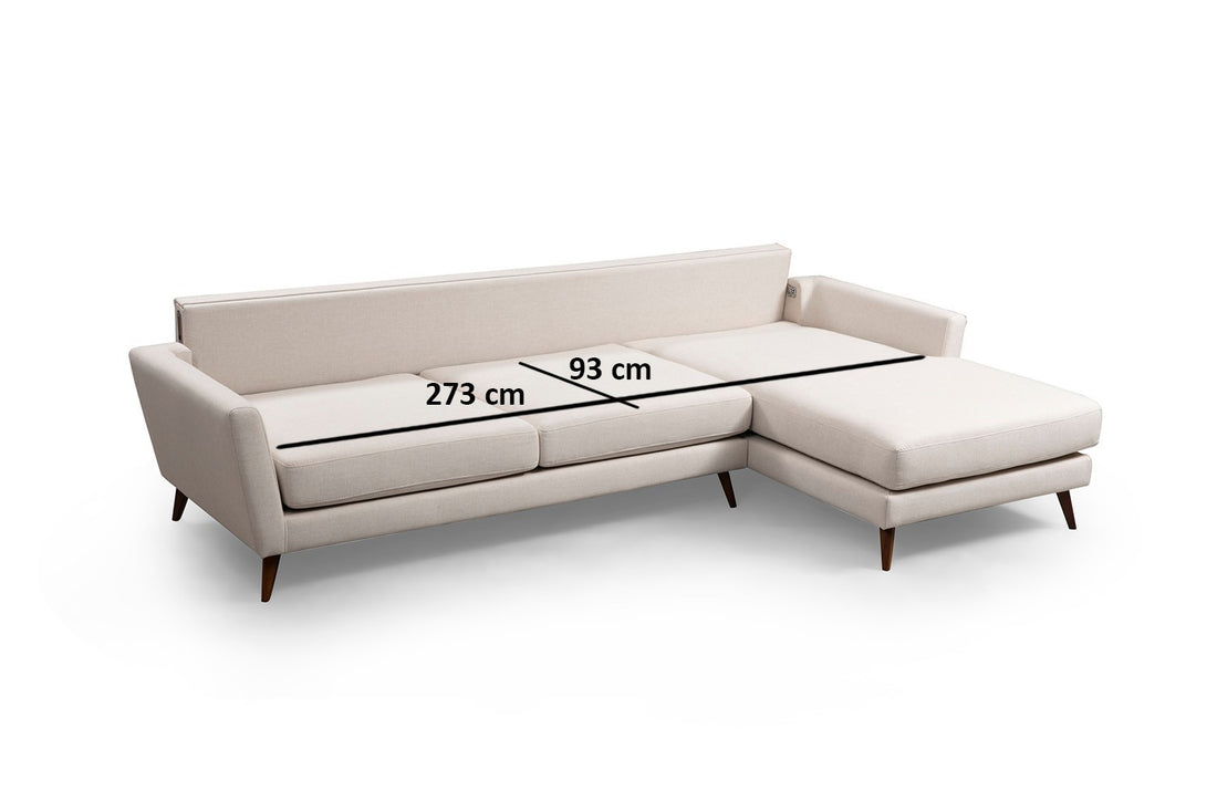 Canapé-lit d'angle Mayorka Corner Large Right ( L3 - Chl ) - Beige
