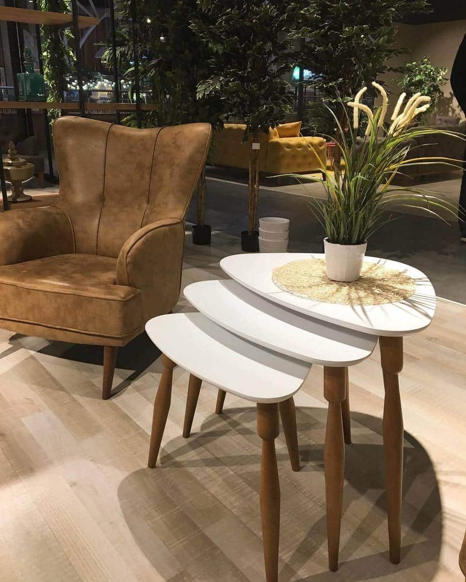 Ege gigognes table (blanche)