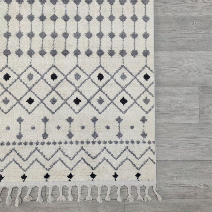 Tapis (80 x 150) Meta 1551A - White, Grey