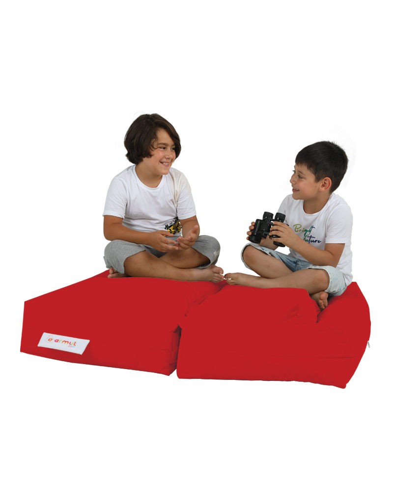 Pouf de jardin Kids Double Seat Pouf - Red