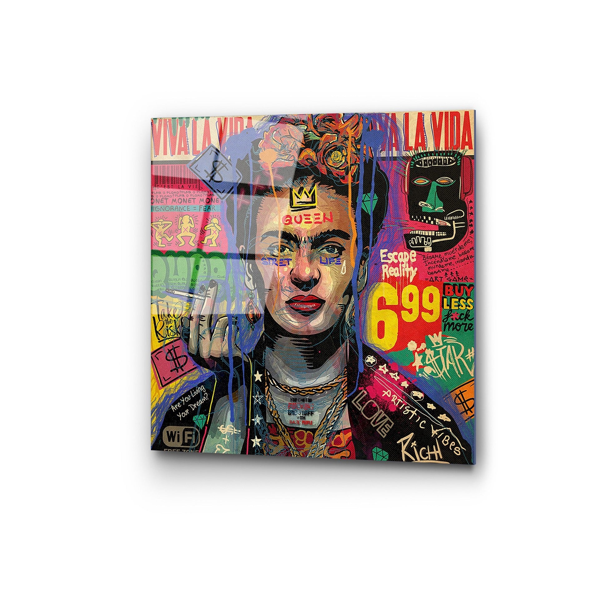 Peinture en verre trempé décoratif UV-814 - 50 x 50