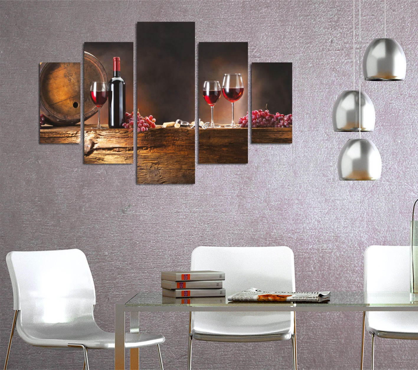 Peinture décorative MDF (5 pièces) ST292