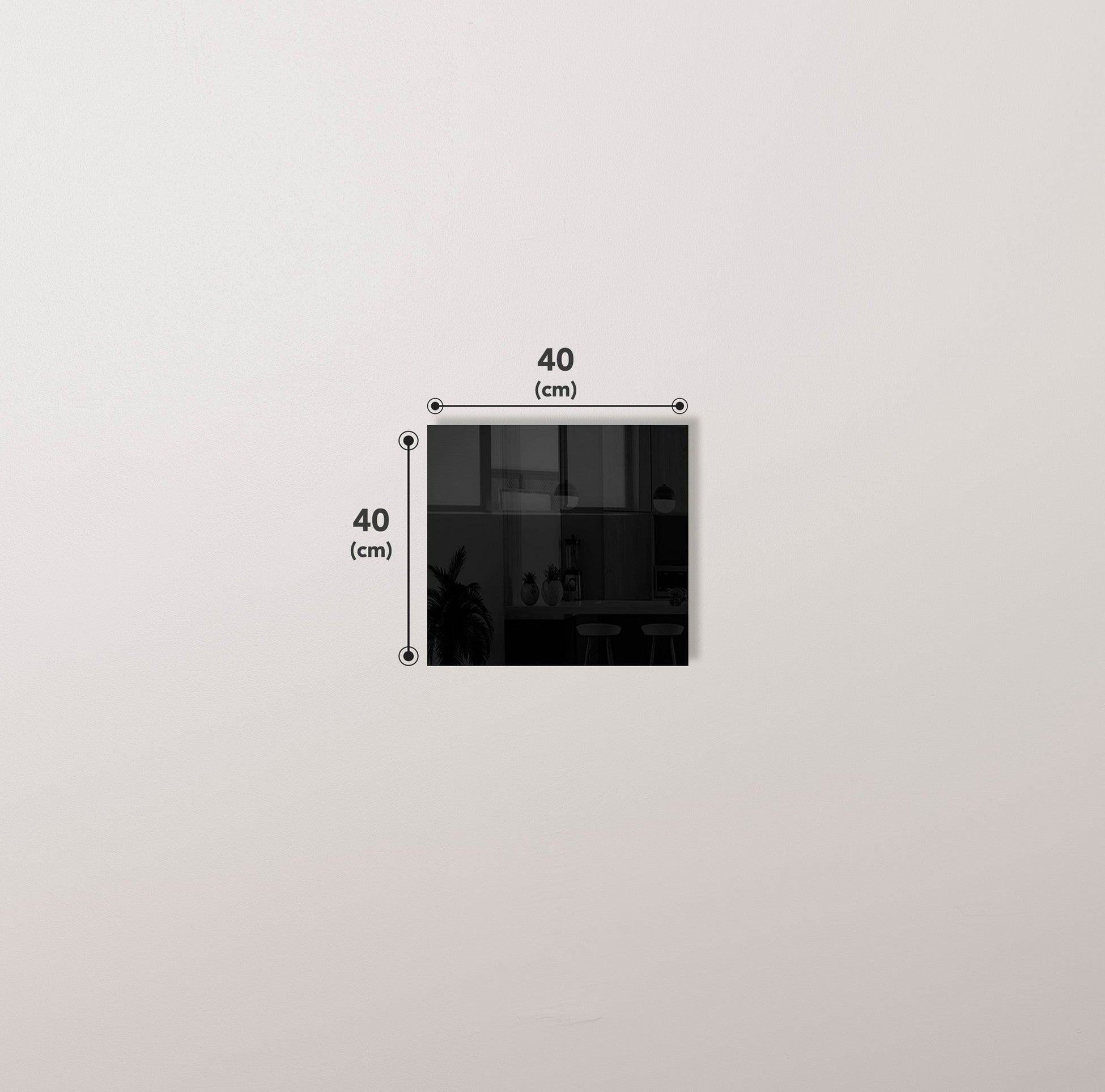 Peinture en verre trempé décoratif 2296 - 40 x 40