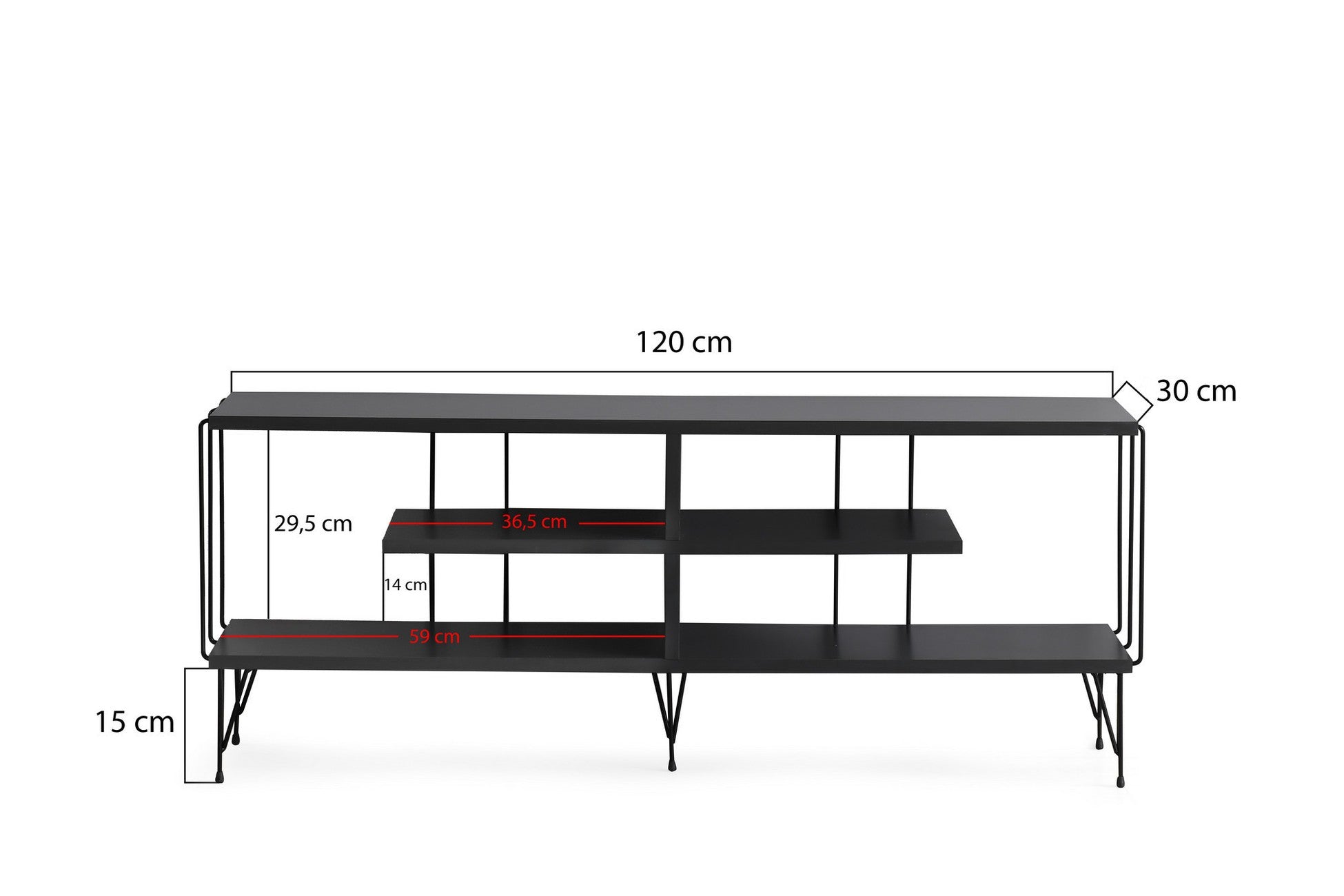 Meuble TV Eze - Anthracite
