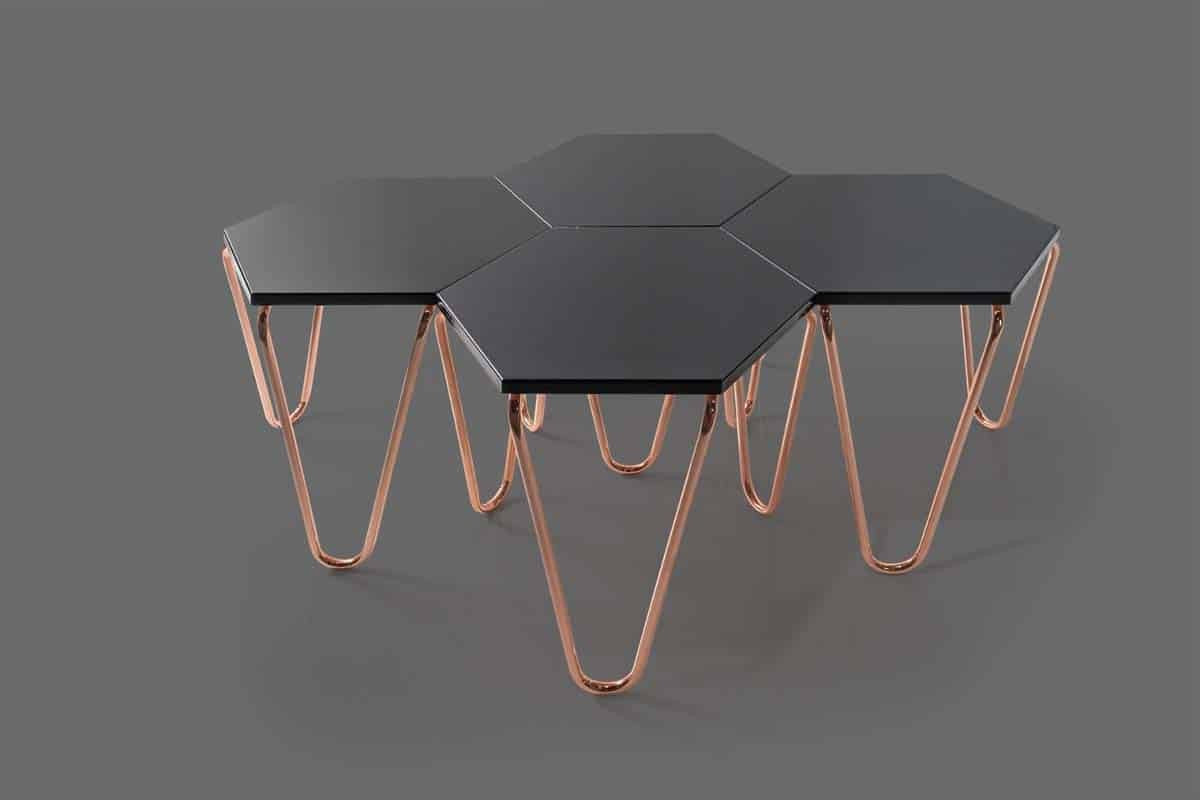 Piramit Table Gigognes Noir
