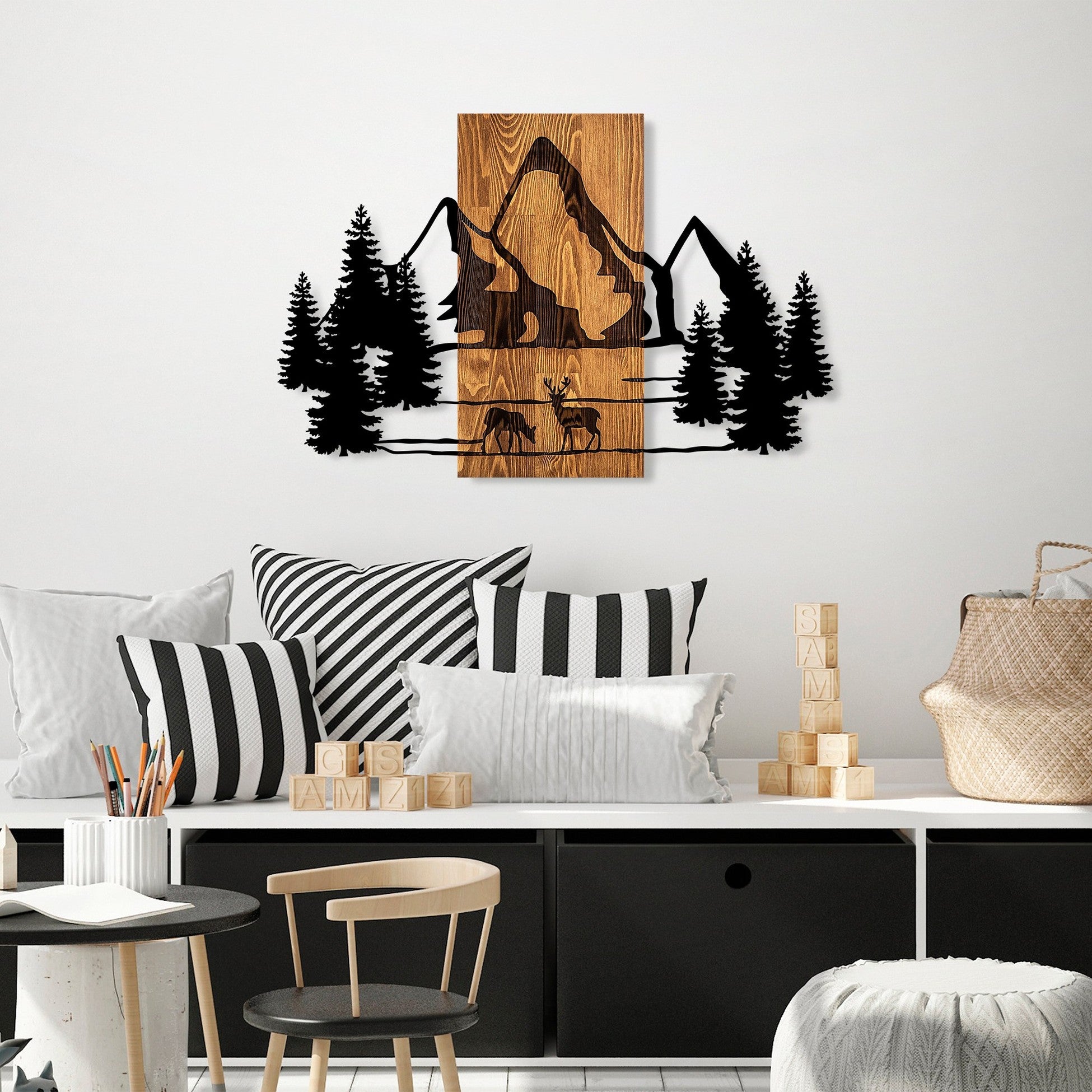 Accessoire mural en bois décoratif Natural Habitat