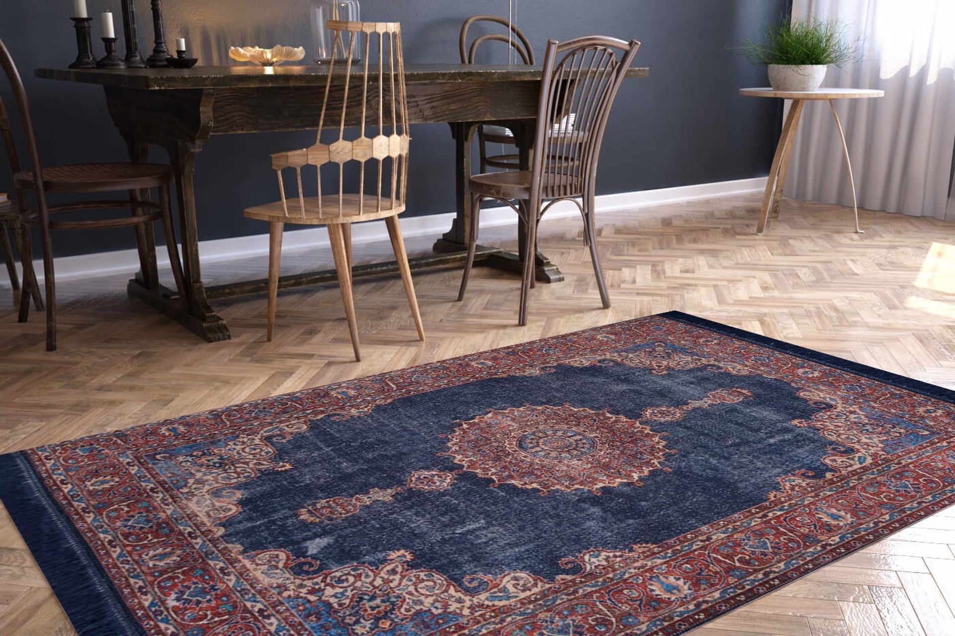 Tapis (230 x 330) Blues Chenille - Dark Blue AL 87