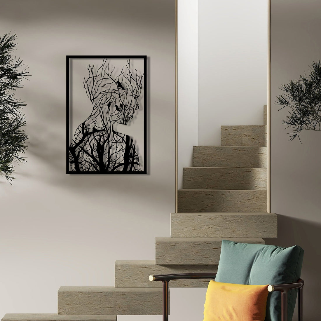 Accessoire mural en métal décoratif Arakan