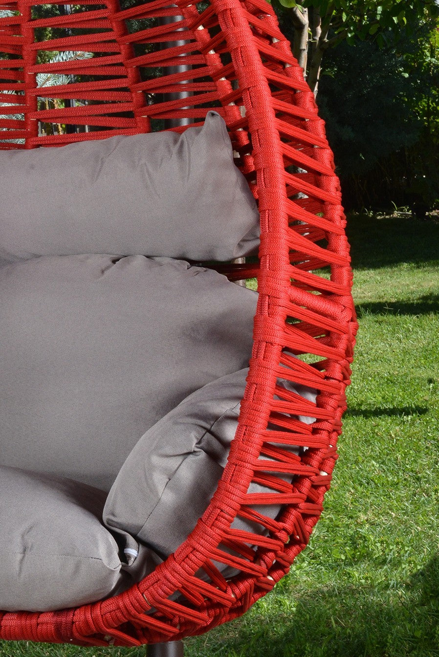 Chaise de balançoire unique de jardin Fındık - Claret Red