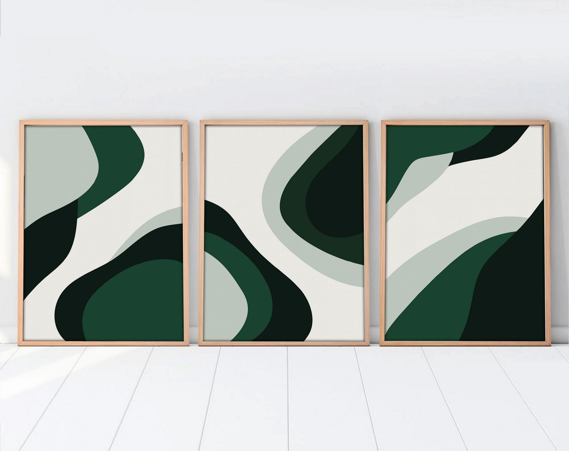 Peinture MDF encadrée décorative (3 pièces) Huhu204 - 30 x 40