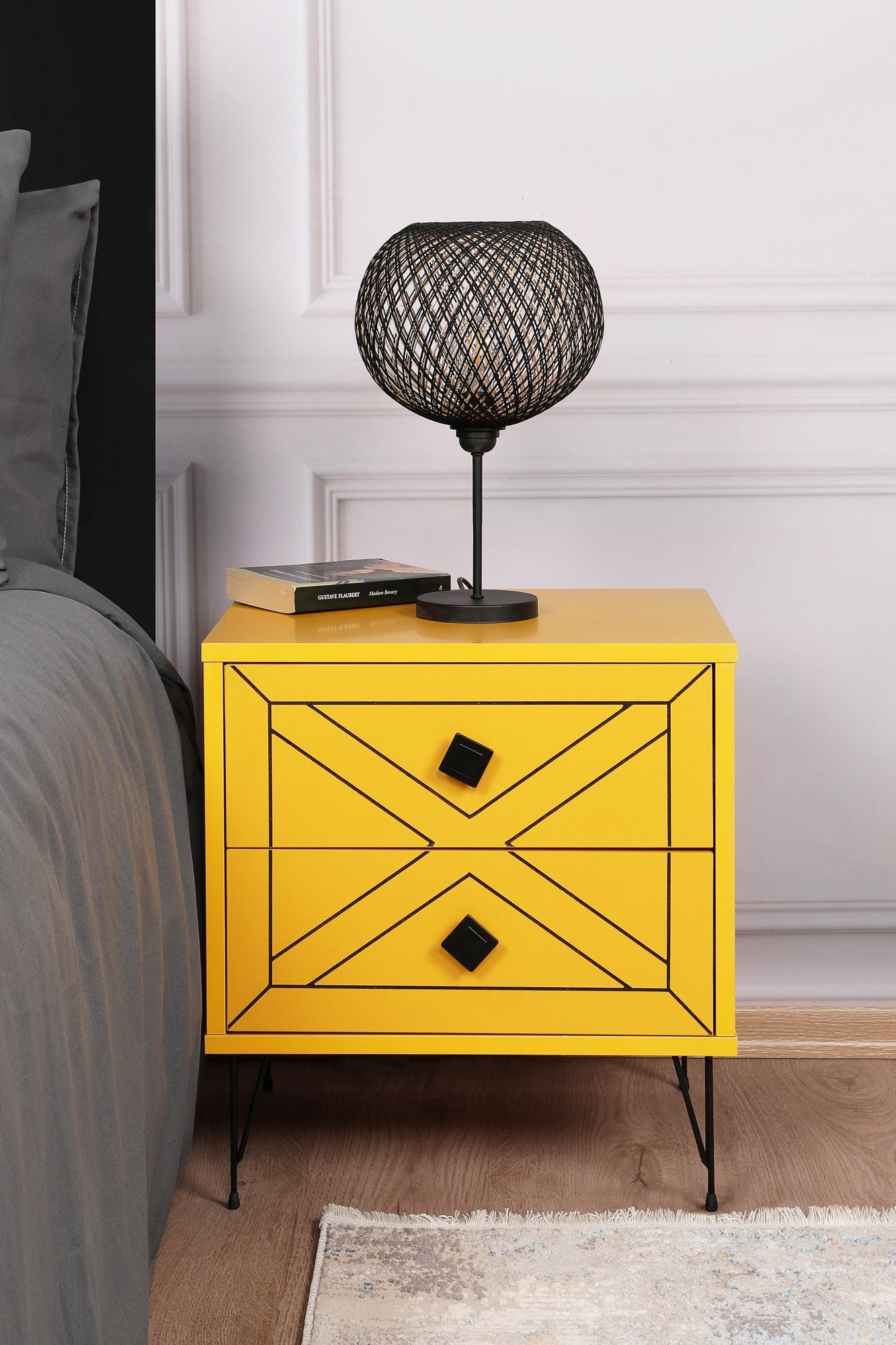 Table de chevet Luna - Yellow