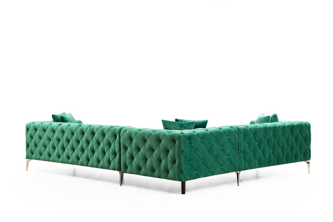 Canapé d'angle Como Left - Green