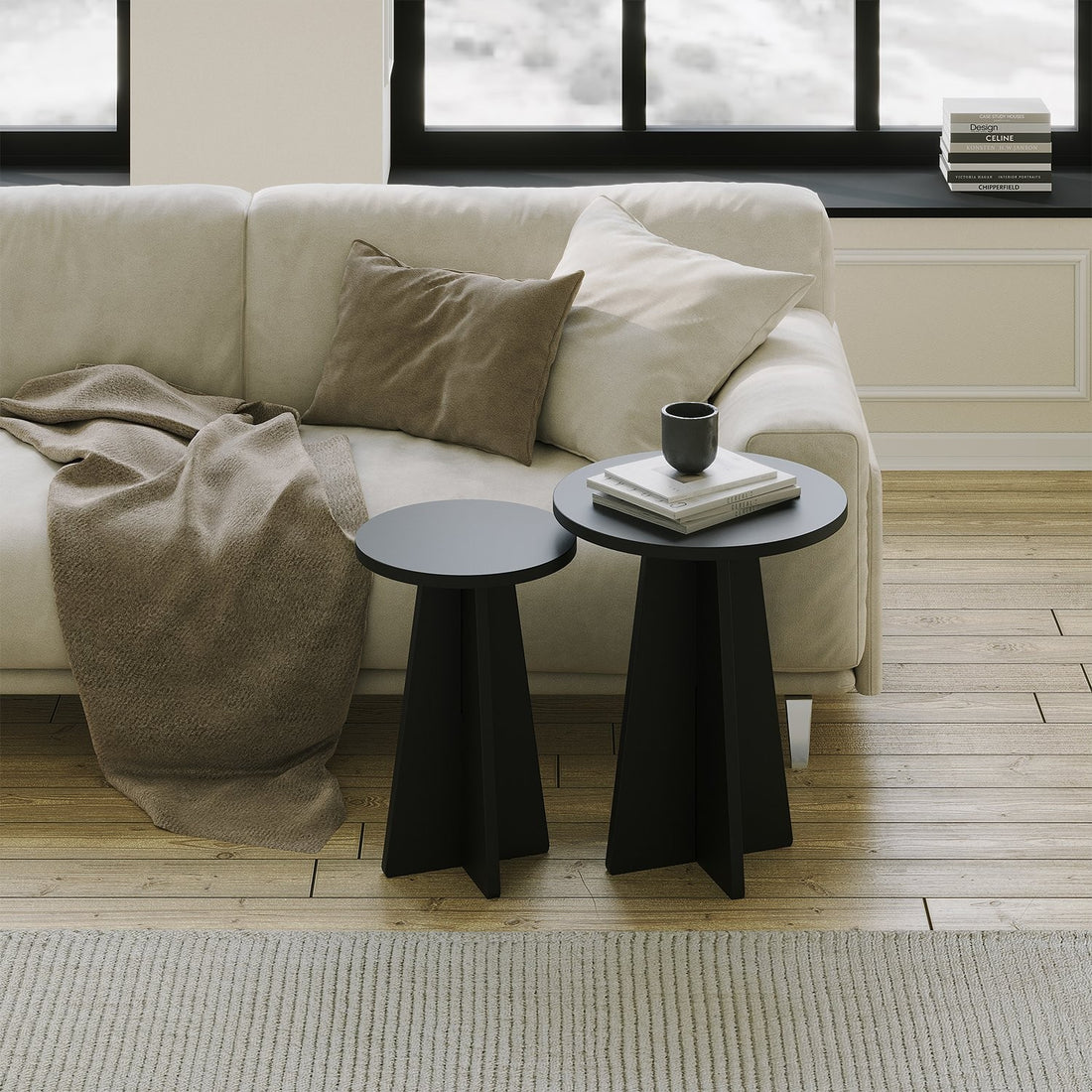 Ensemble de table basse Mushroom 2 - Black
