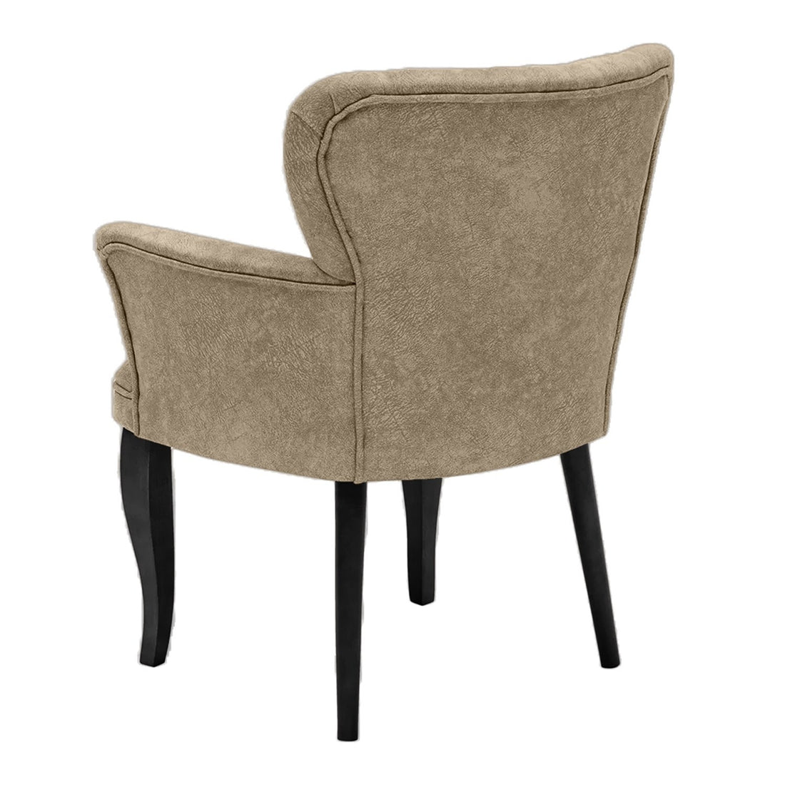 Fauteuil à oreilles Paris Black Wooden - Light Brown