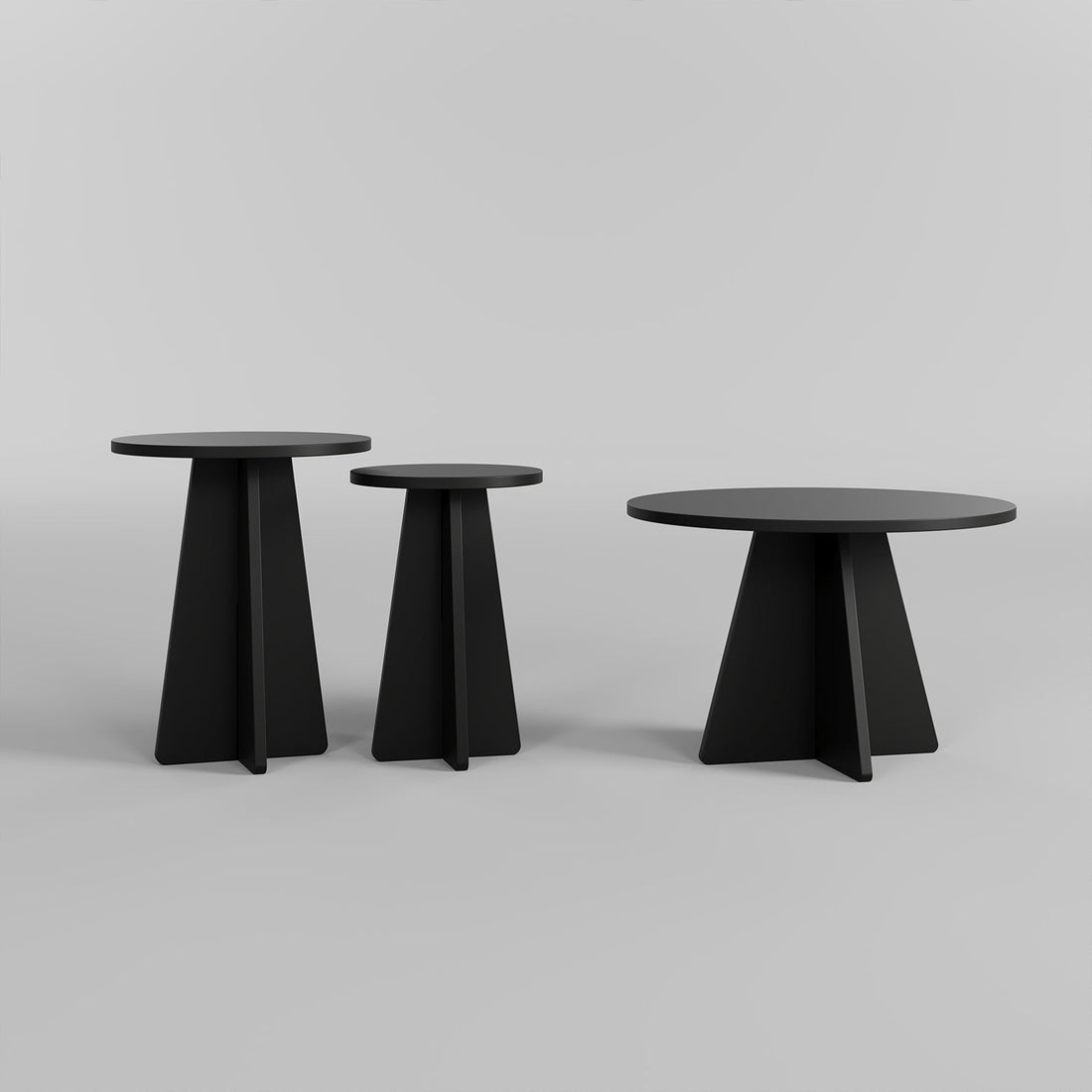 Ensemble de table basse Mushroom 3 - Black