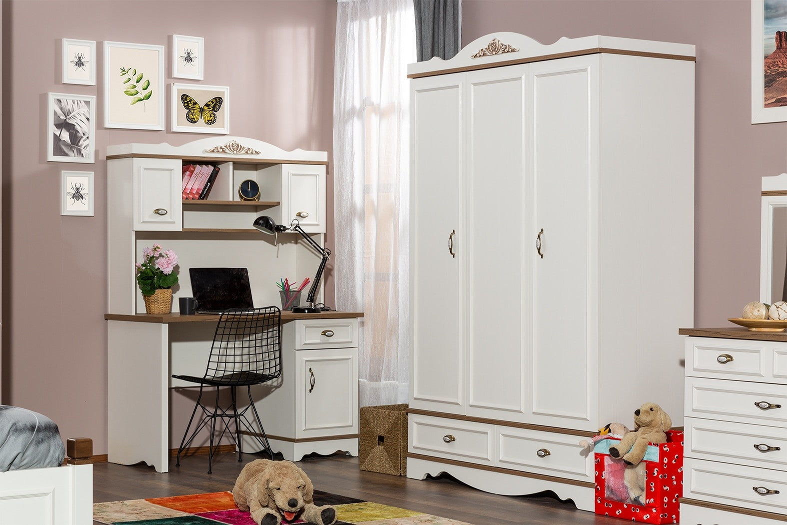 Country armoire 3 portes