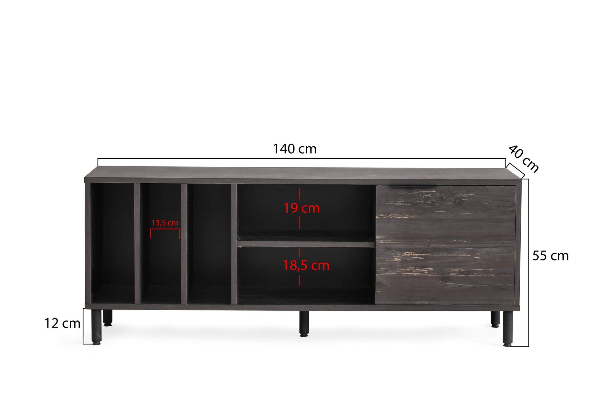 Meuble TV Kaysersberg - Dark Brown