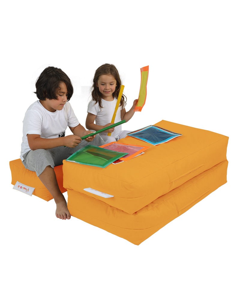 Pouf de jardin Kids Double Seat Pouf - Orange