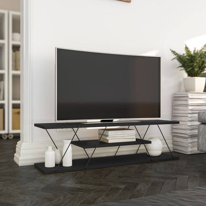 Meuble TV Canaz - Anthracite, Grey