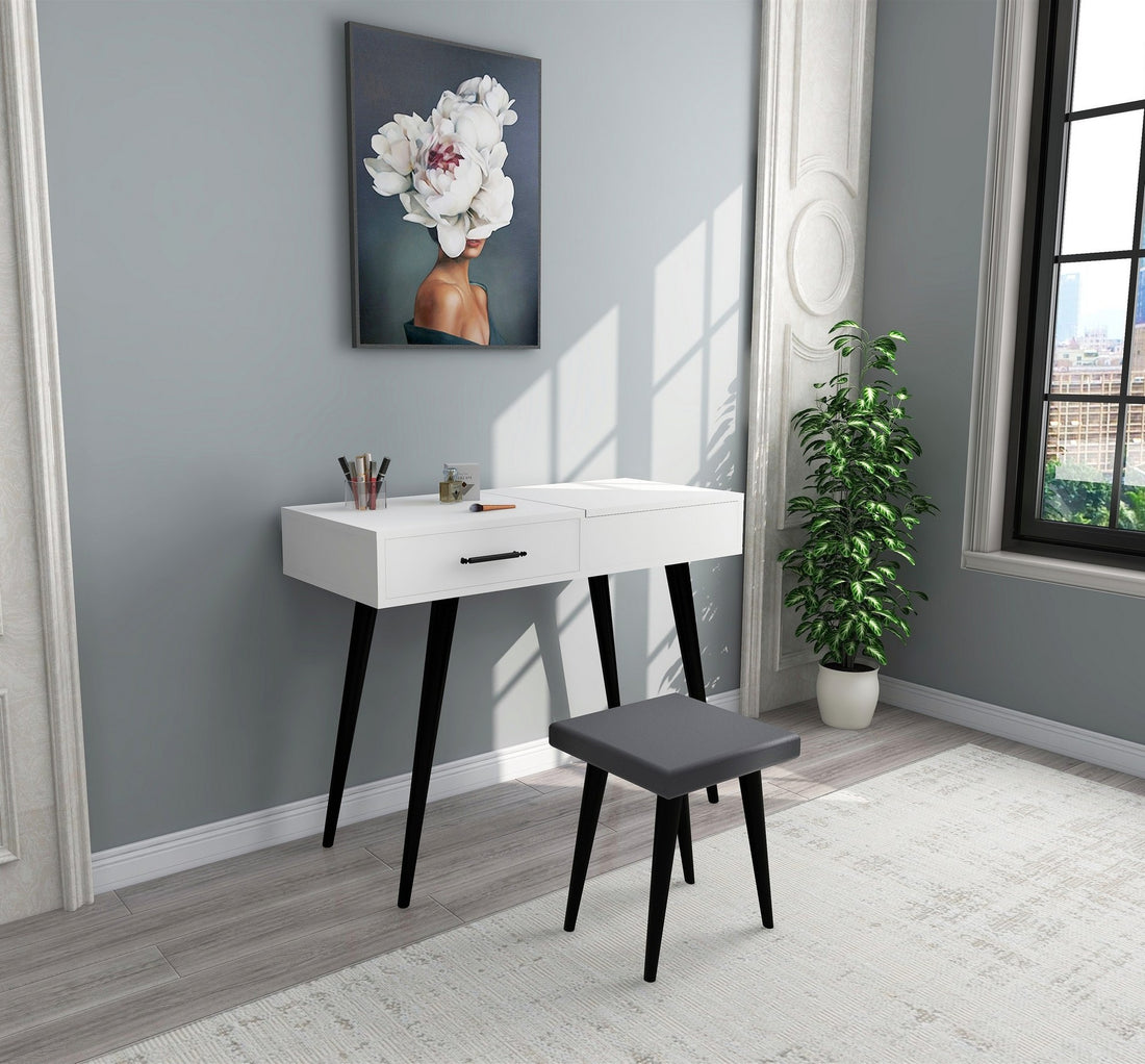 Table de maquillage Rouge - White