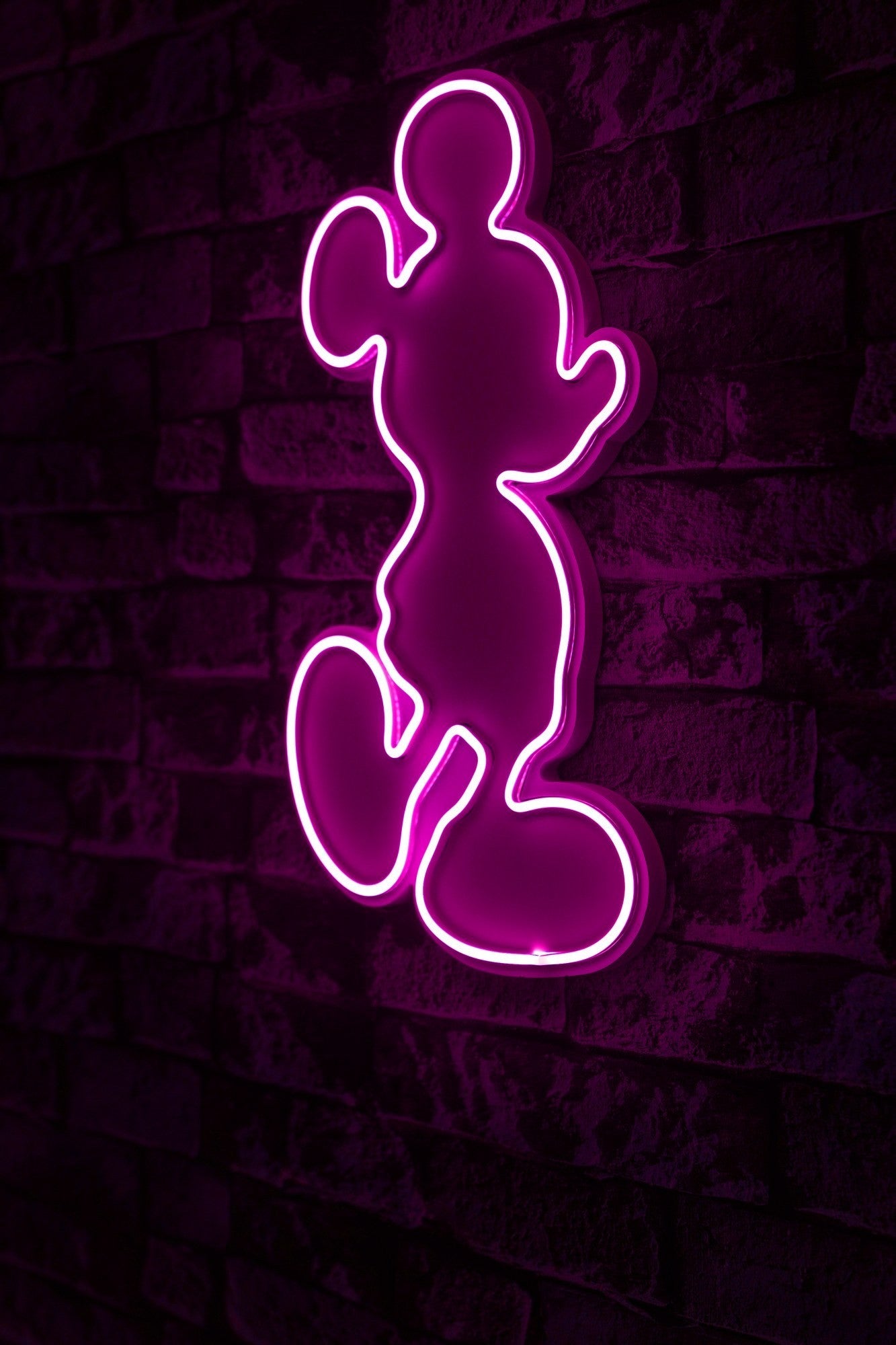 Éclairage LED en plastique décoratif Mickey Mouse - Pink