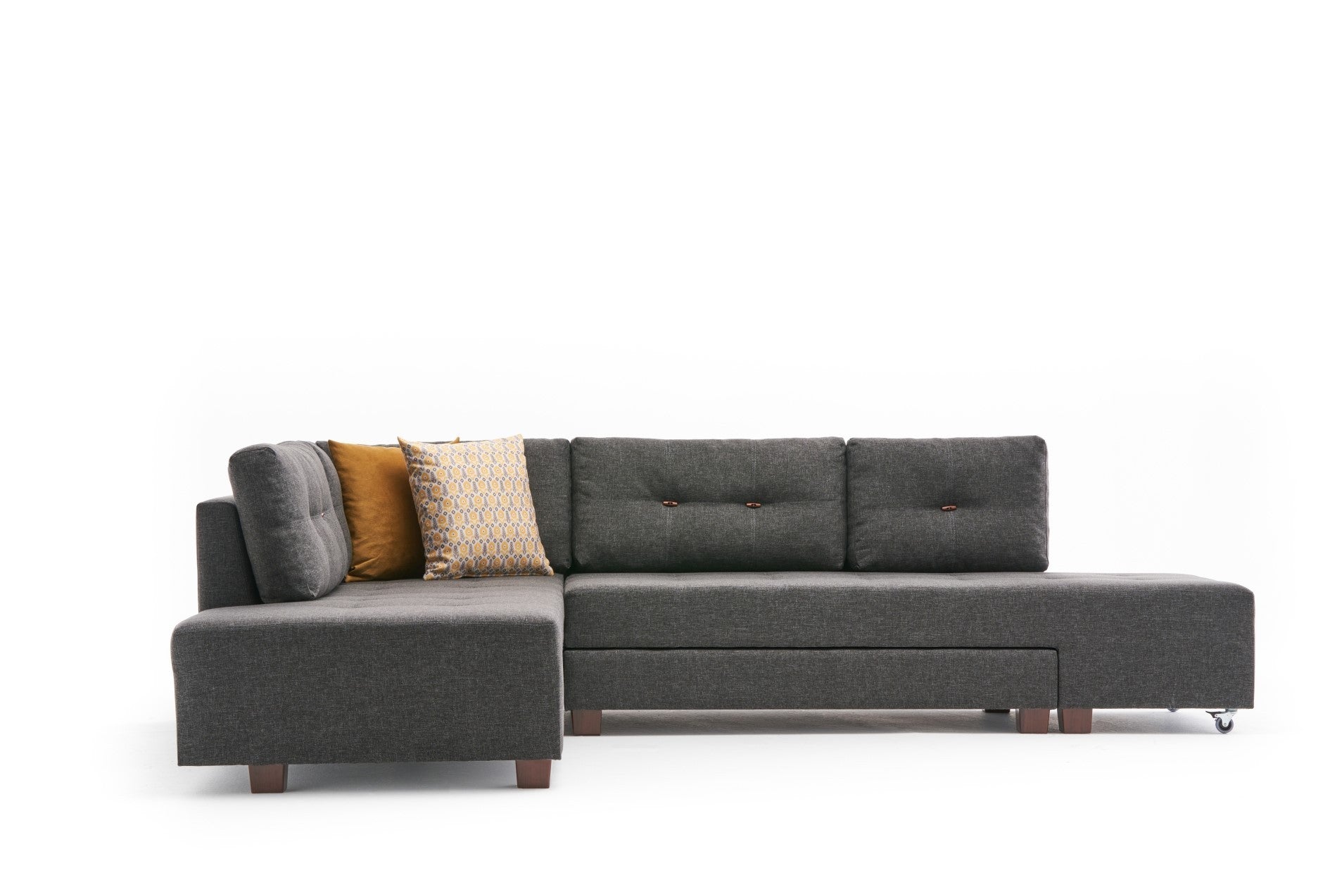 Canapé d'angle Manama Corner Sofa Bed Left - Anthracite