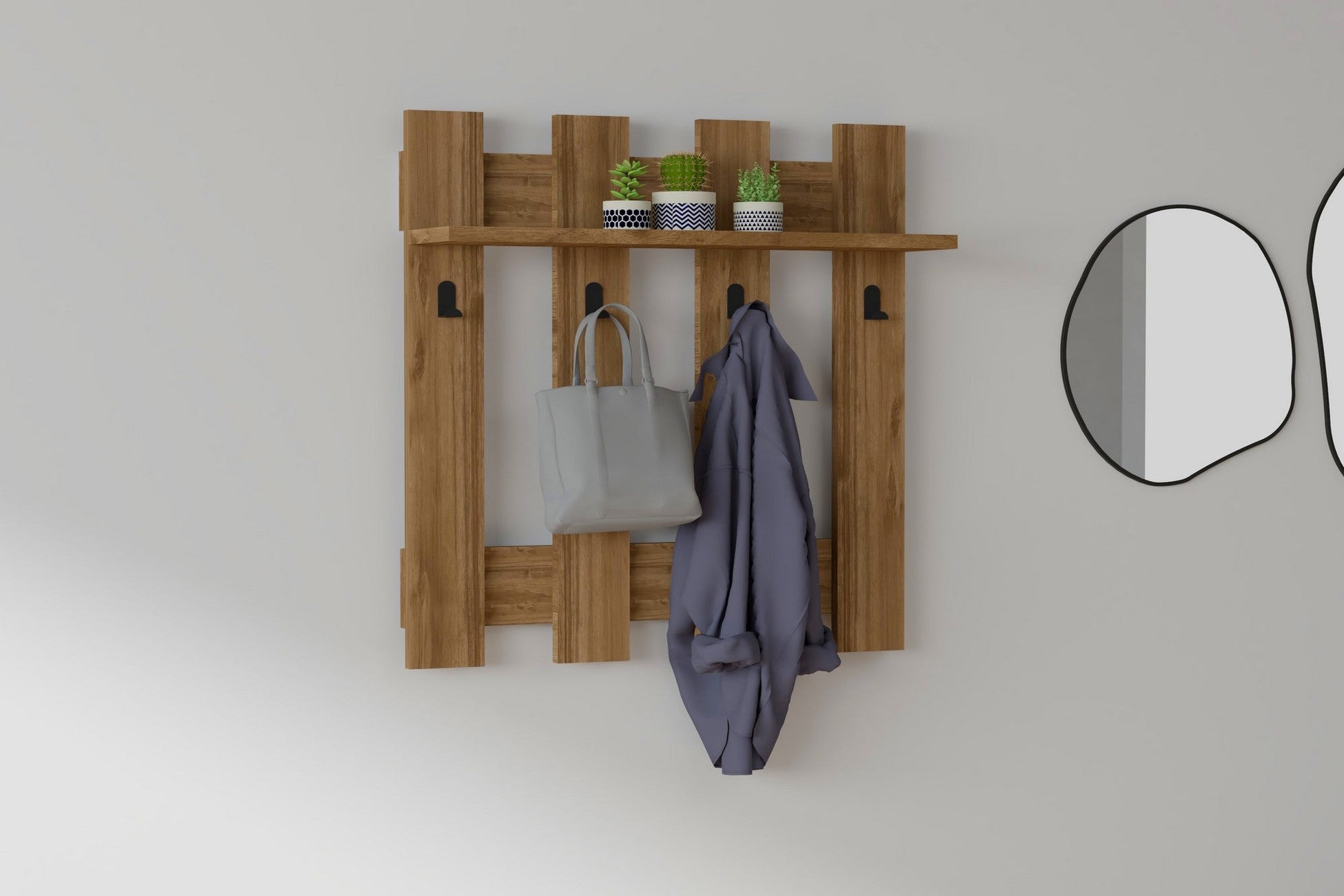 Crochet mural Carina - Walnut