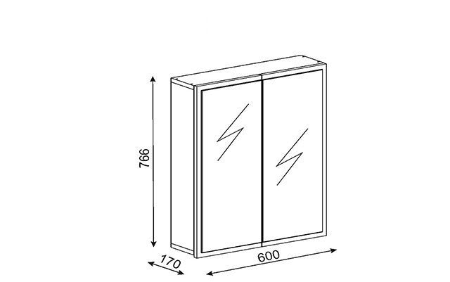 Armoire de toilette Kayla - White