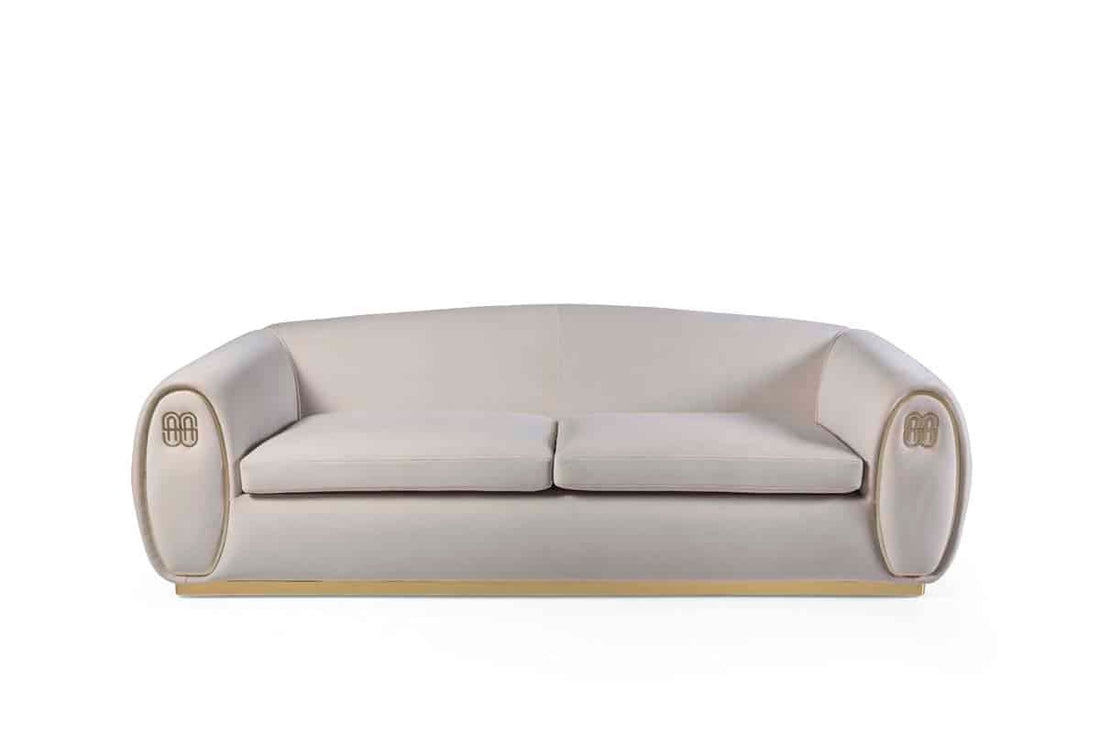 Sagezza Canapé crème 3 Places