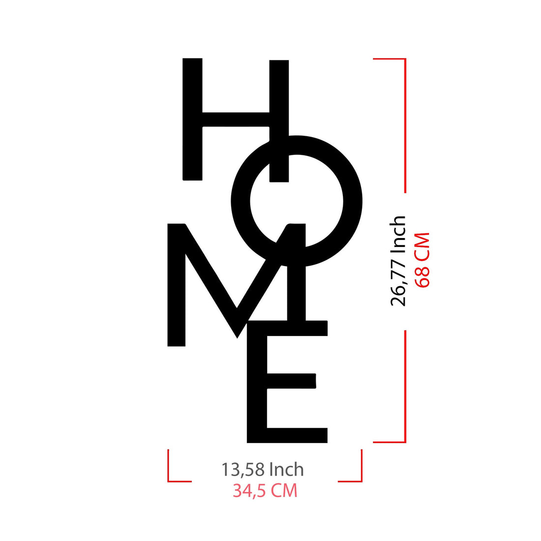 Accessoire mural en métal décoratif Home 5