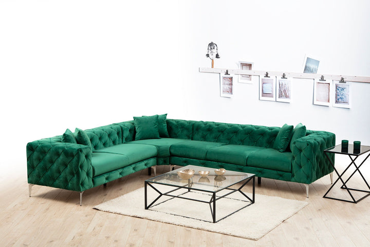 Canapé d'angle Como Left - Green