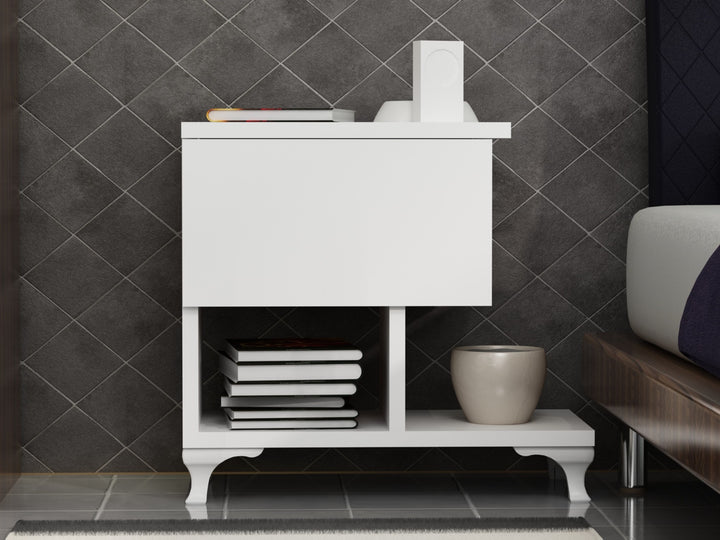 La table de nuit Cast - White