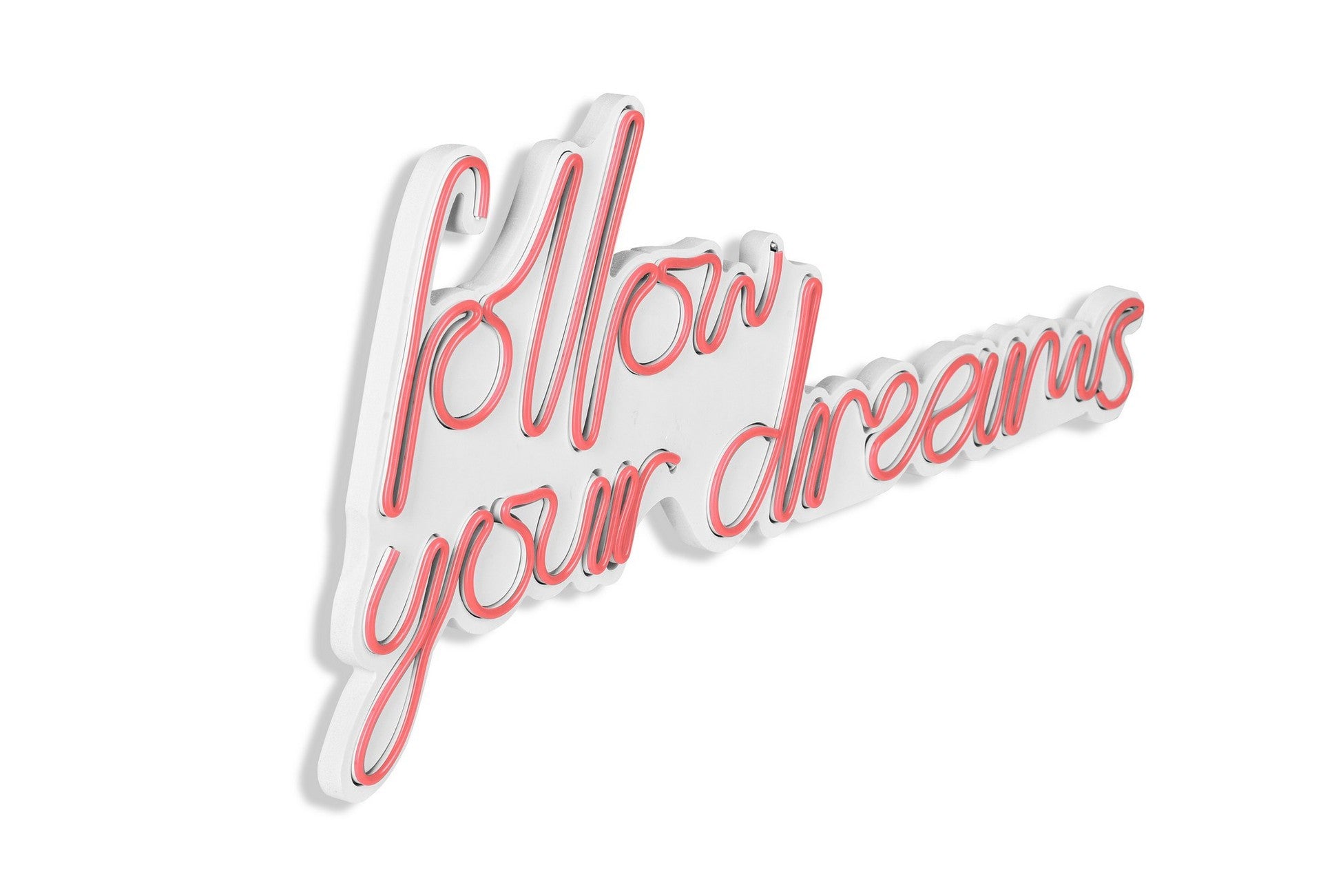 Éclairage LED en plastique décoratif Follow Your Dreams - Pink