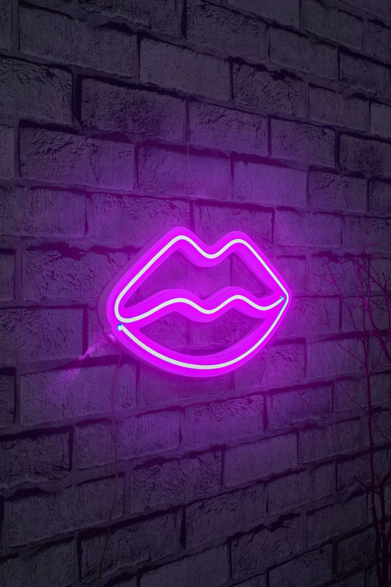Éclairage LED en plastique décoratif Lips - Pink