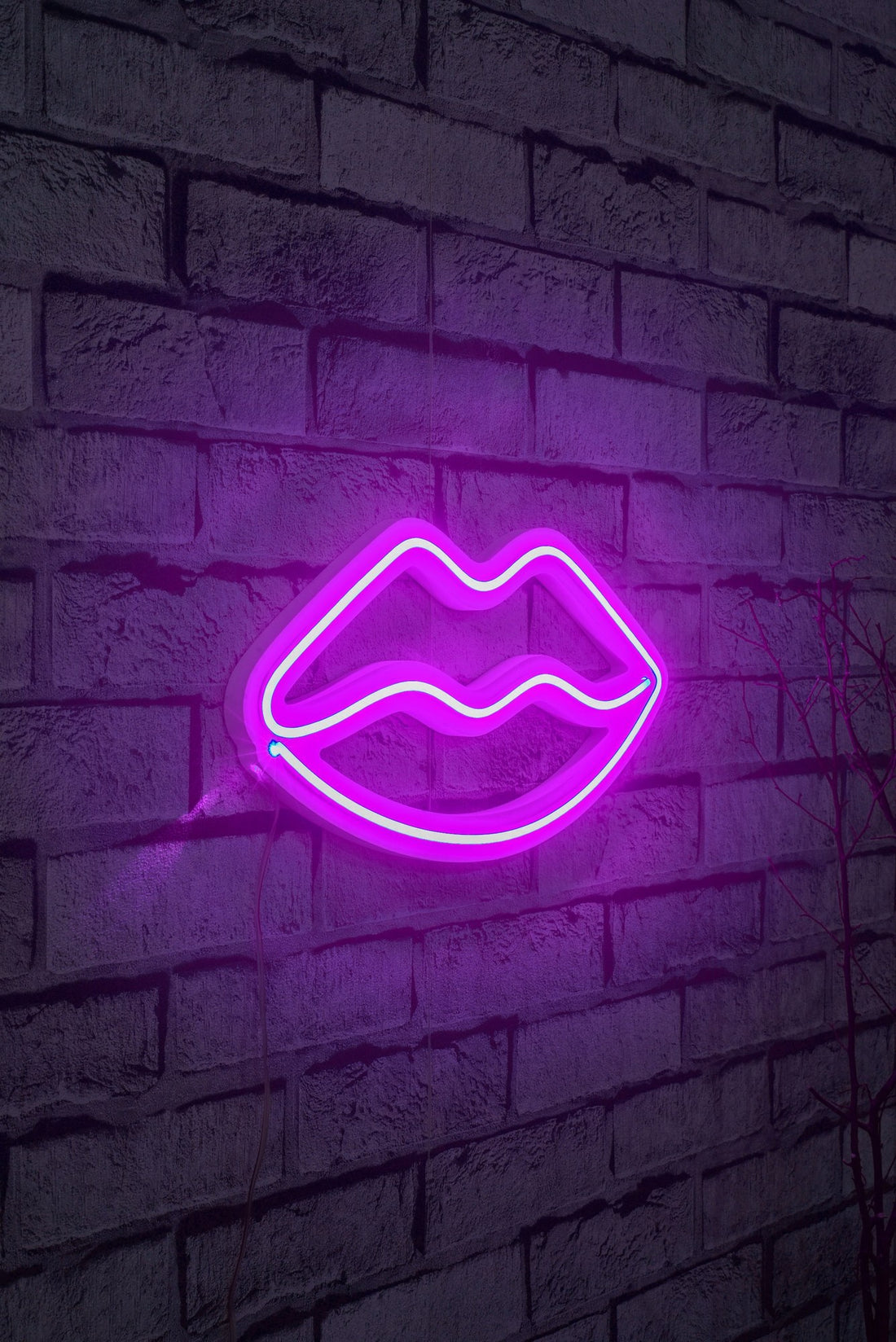 Éclairage LED en plastique décoratif Lips - Pink
