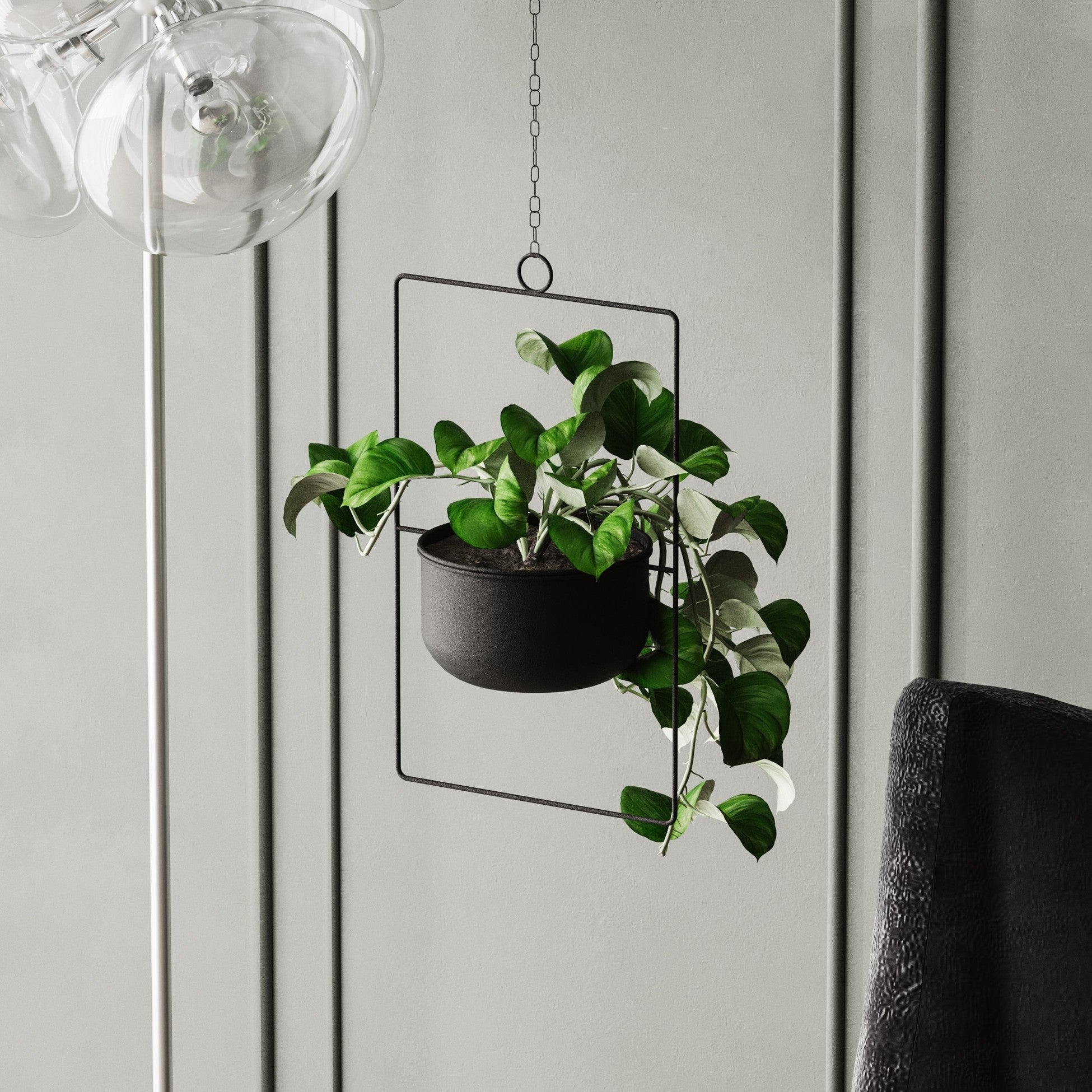 Pot décoratif Parapet - Black