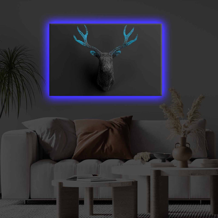 Peinture de toile éclairée à LED décorative 4570KTLGDACT - 008