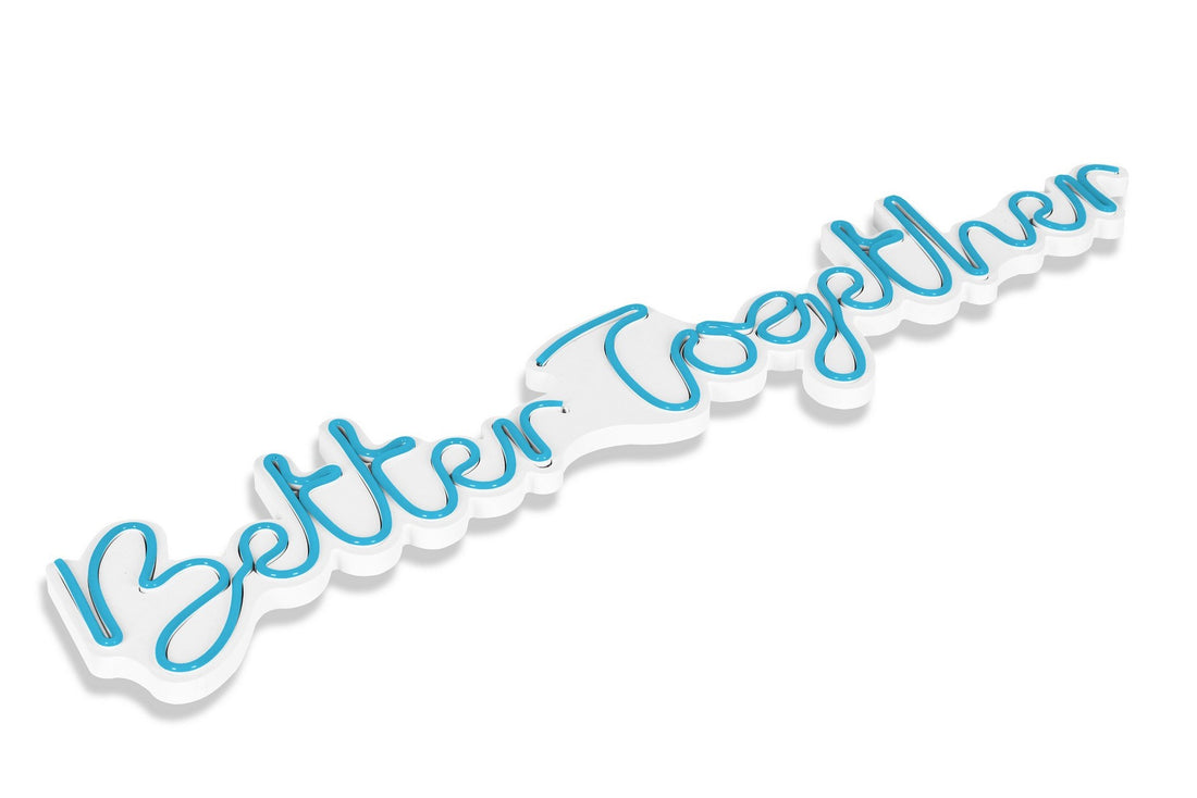 Éclairage LED en plastique décoratif Better Together - Blue