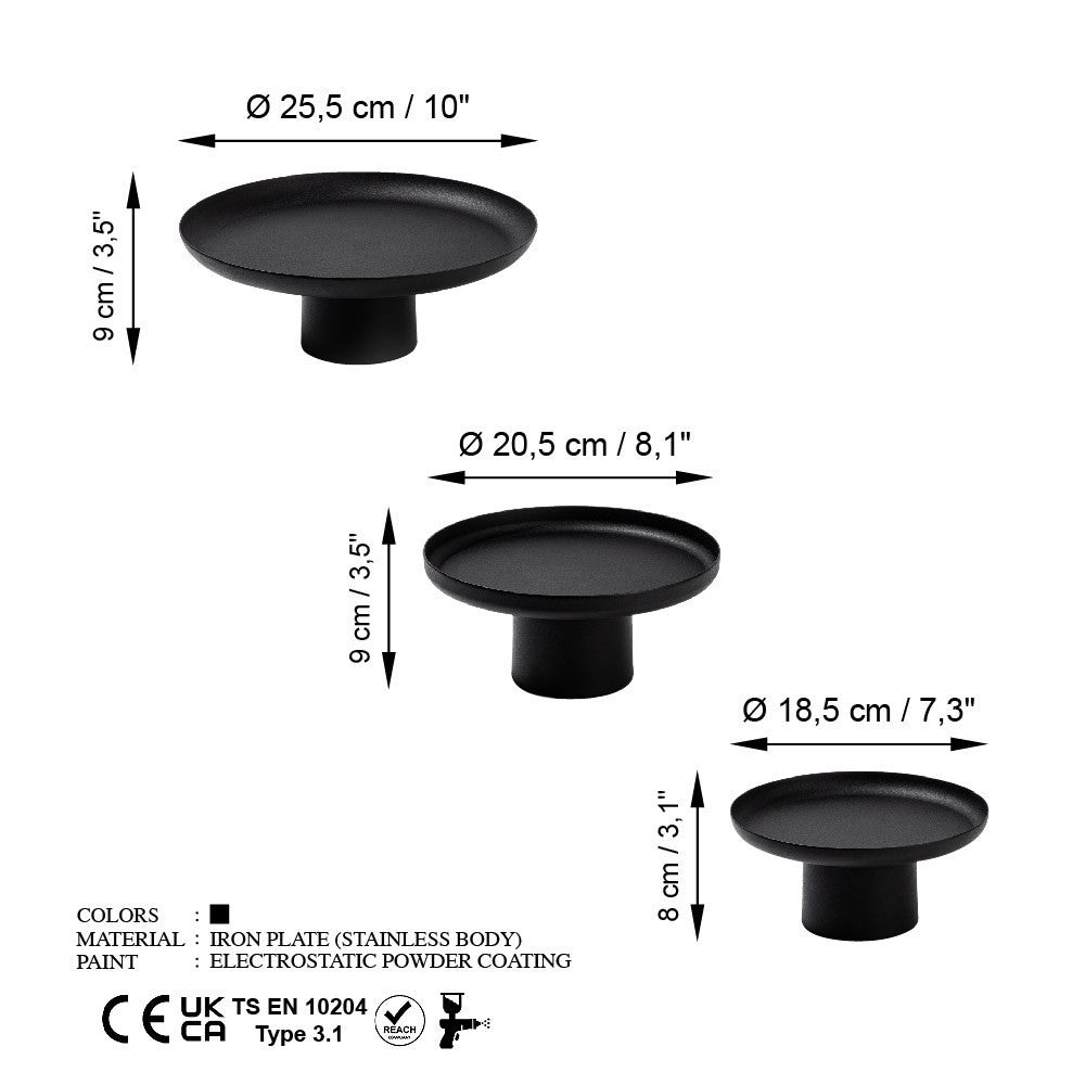 Accessoire en métal décoratif Nısıros - Black
