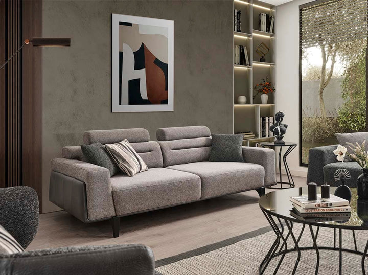 Oslo Gris Canapé 3 Places