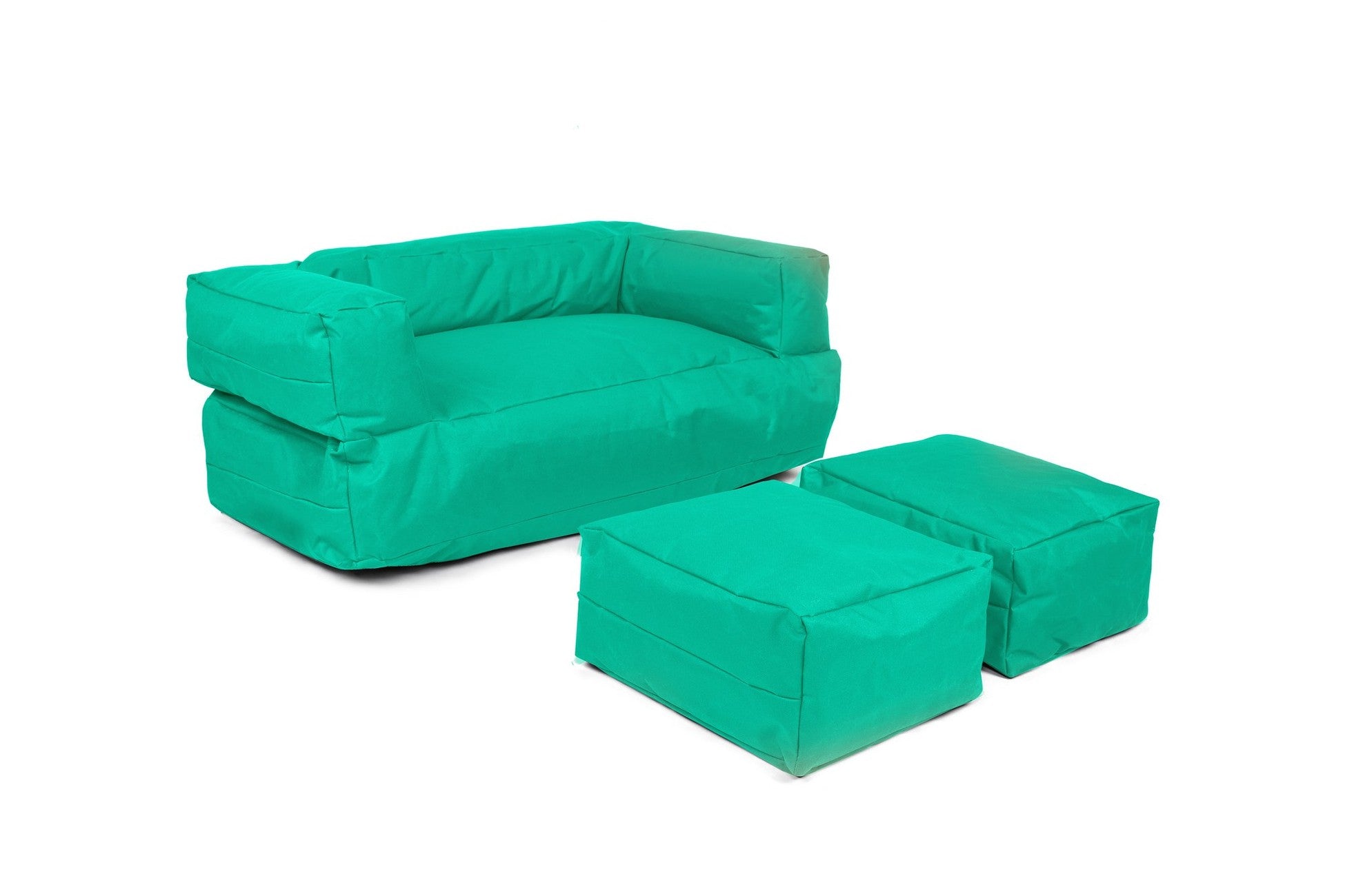 Pouf de jardin Kids Double Seat Pouf - Turquoise