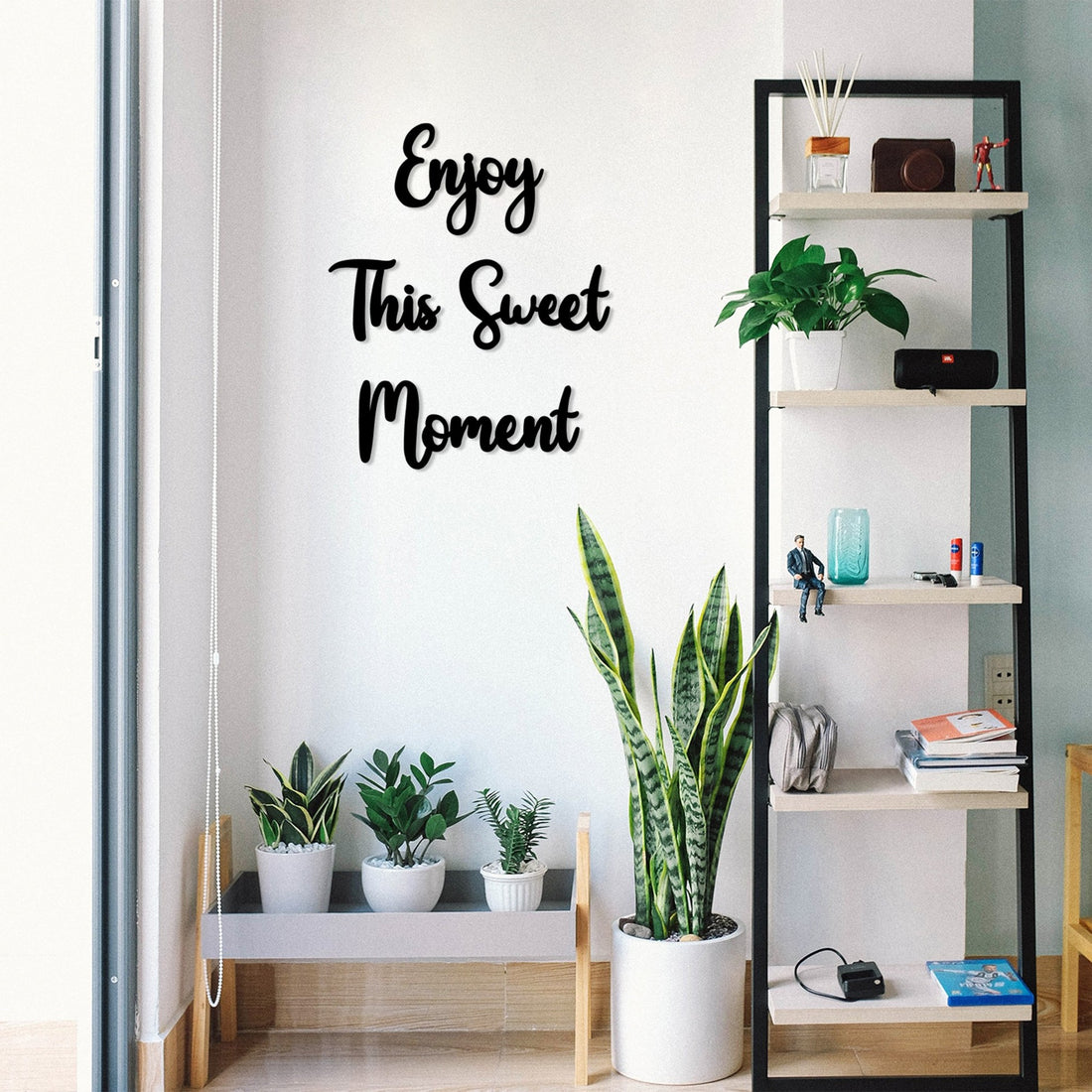 Accessoire mural en bois décoratif Enjoy This Sweet Moment