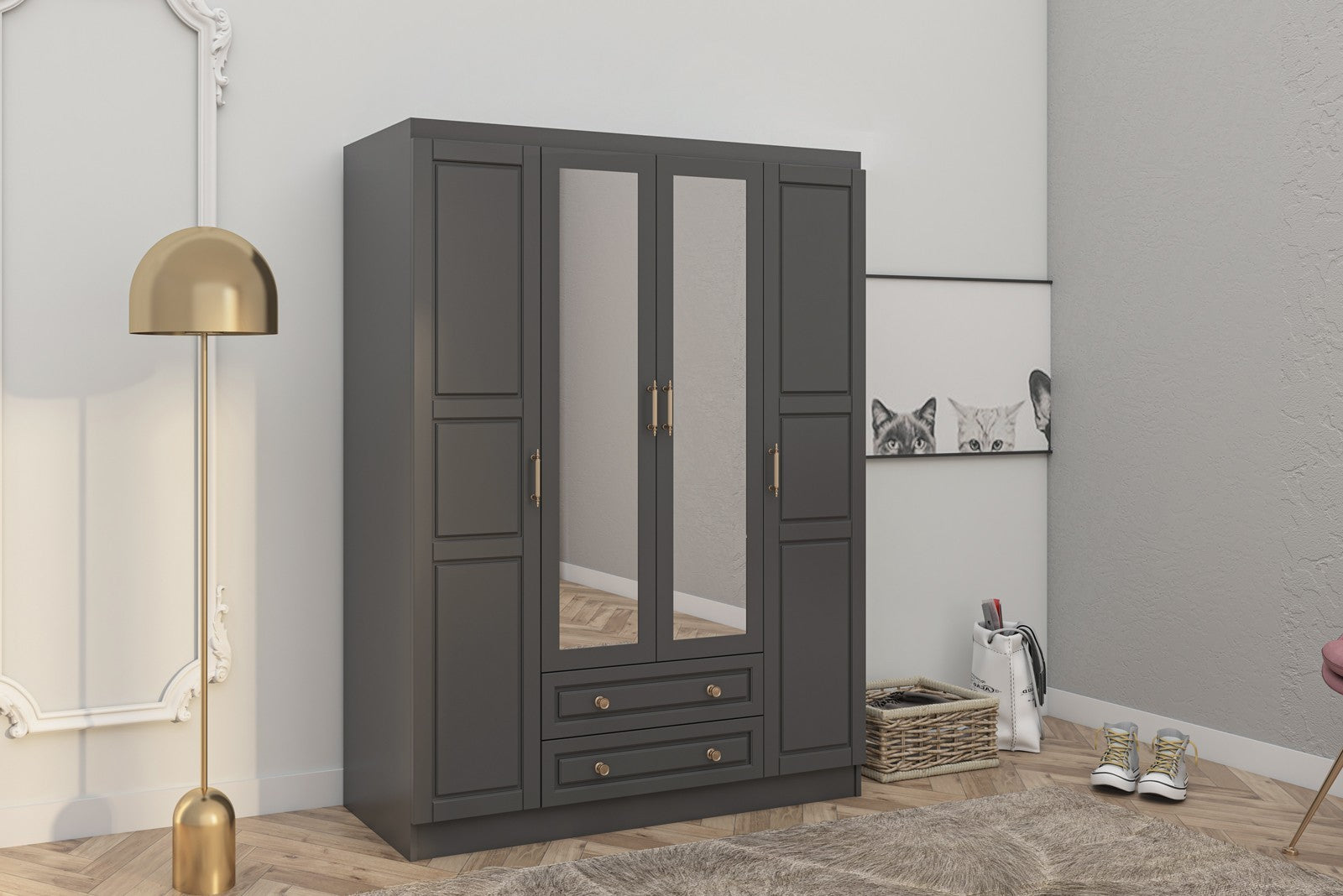 Armoire Bahar 624 - Anthracite