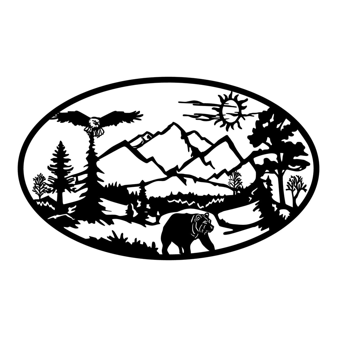 Accessoire mural en métal décoratif Survivor