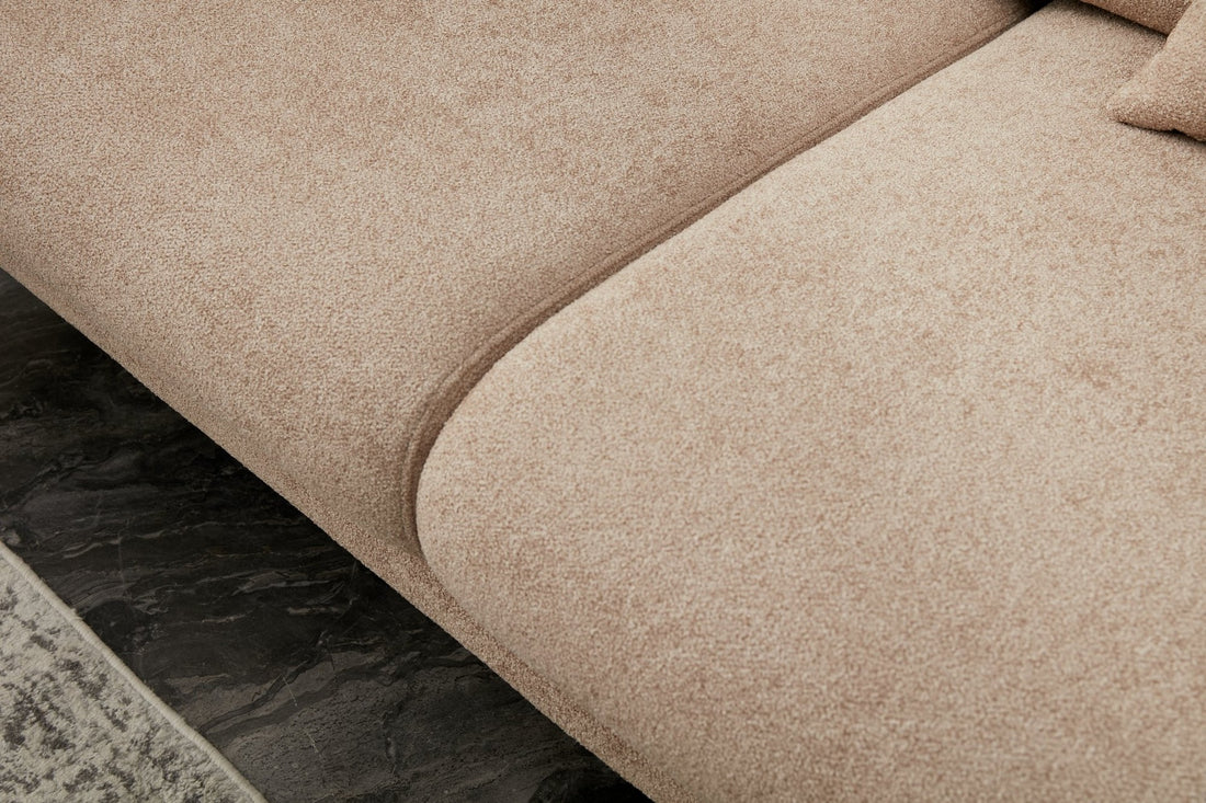 Canapé-lit d'angle Simena Left - Beige