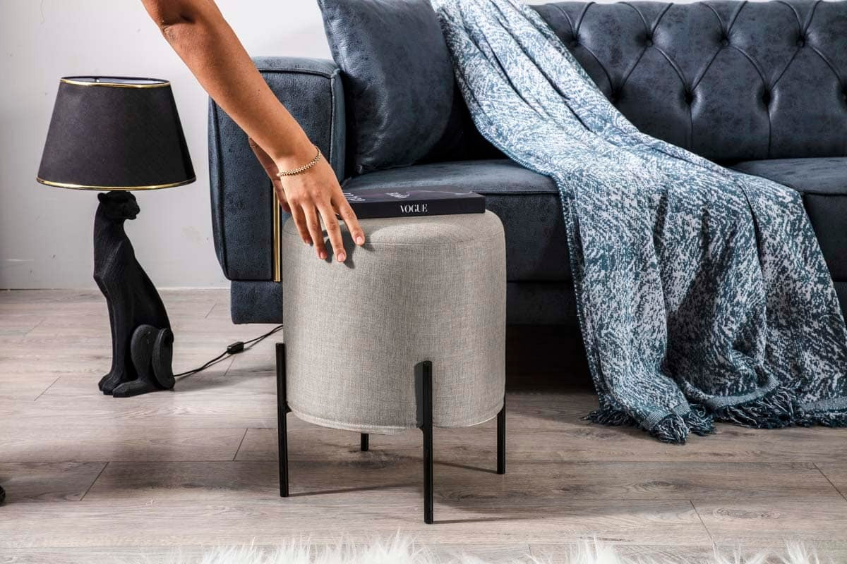 Norm Pouf Marron Clair