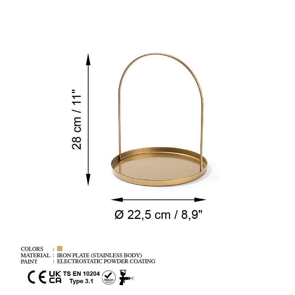 Accessoire décoratif en métal Kos-B - Gold