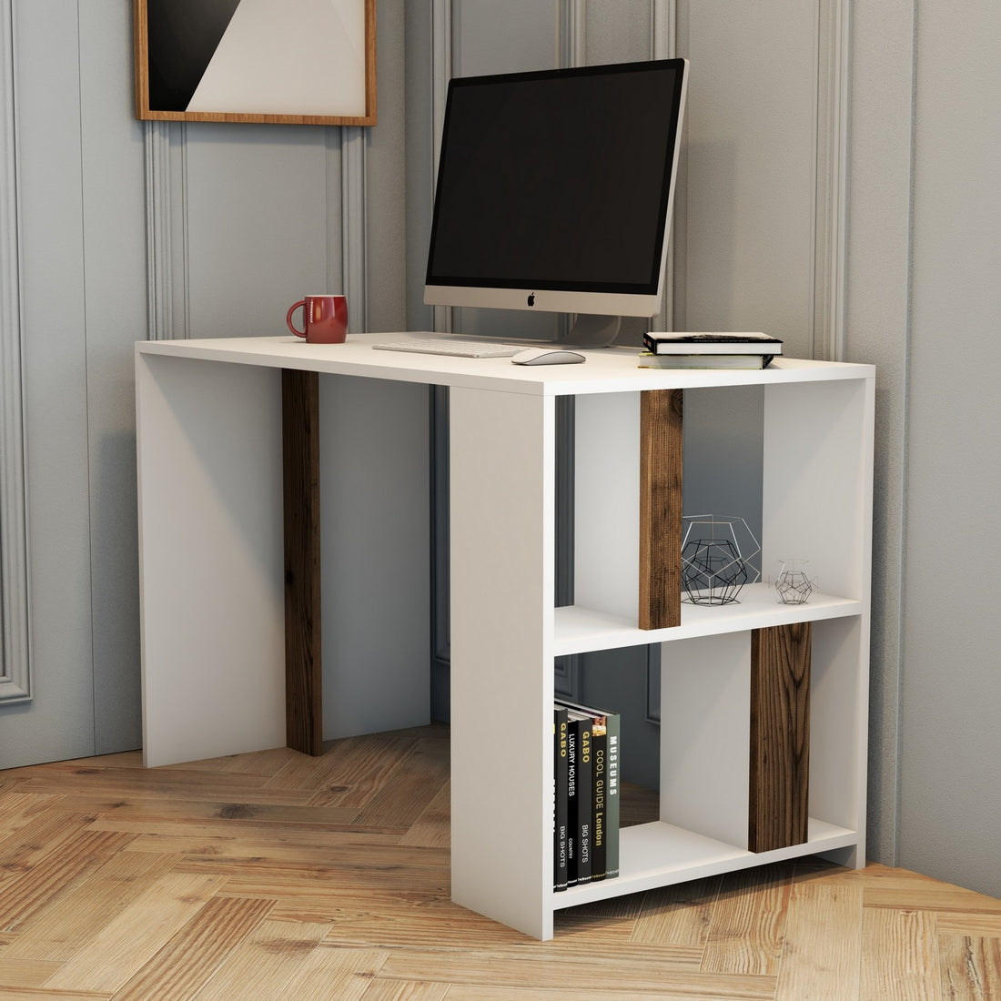 Bureau d'étude Lima - White, Walnut