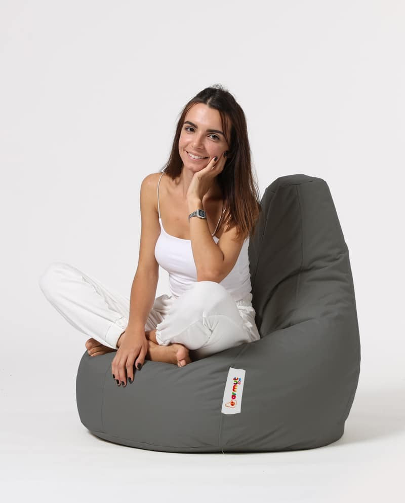 Pouf poire Damla D80xH80cm Tissu